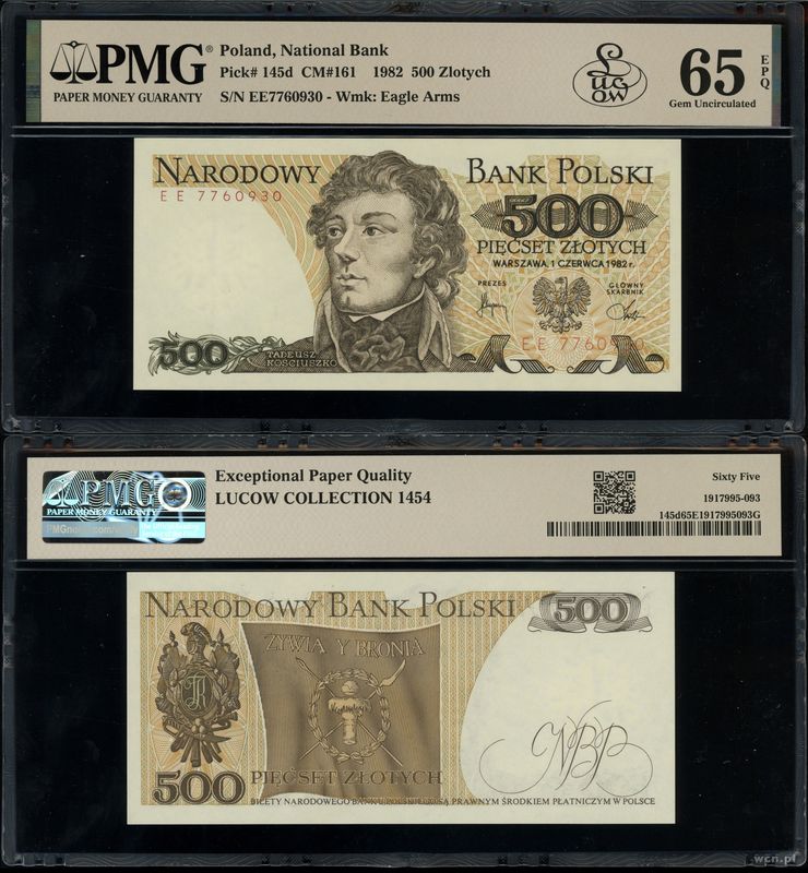 Polska, 500 złotych, 1.06.1982