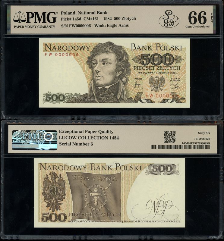 Polska, 500 złotych, 1.06.1982