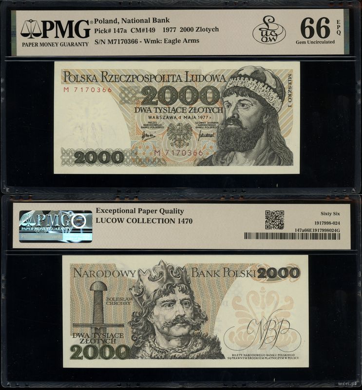 Polska, 2.000 złotych, 1.05.1977