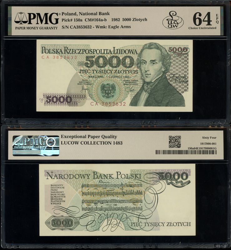 Polska, 5.000 złotych, 1.06.1982
