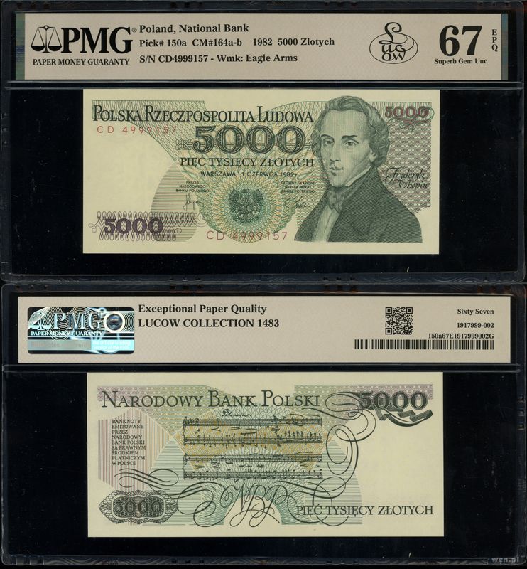 Polska, 5.000 złotych, 1.06.1982