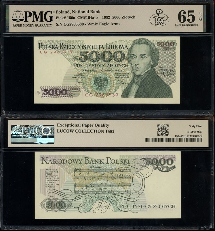 Polska, 5.000 złotych, 1.06.1982