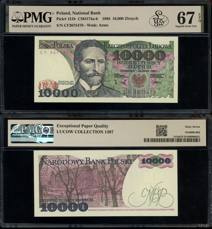 Polska, 10.000 złotych, 1.12.1988