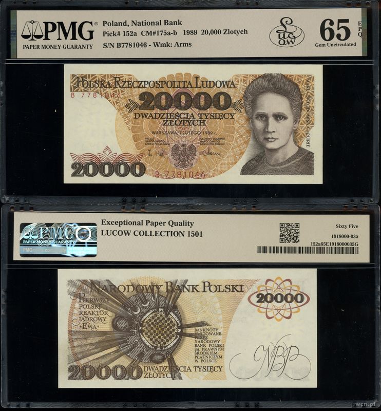 Polska, 20.000 złotych, 1.02.1989