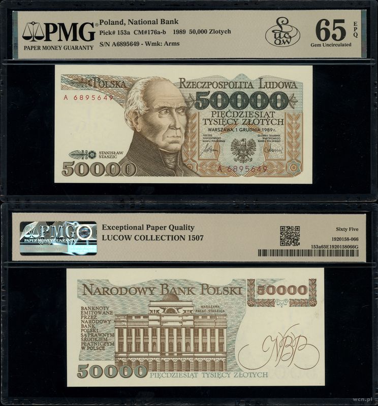 Polska, 50.000 złotych, 1.12.1989