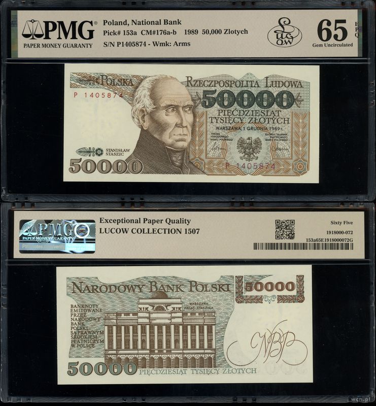 Polska, 50.000 złotych, 1.12.1989