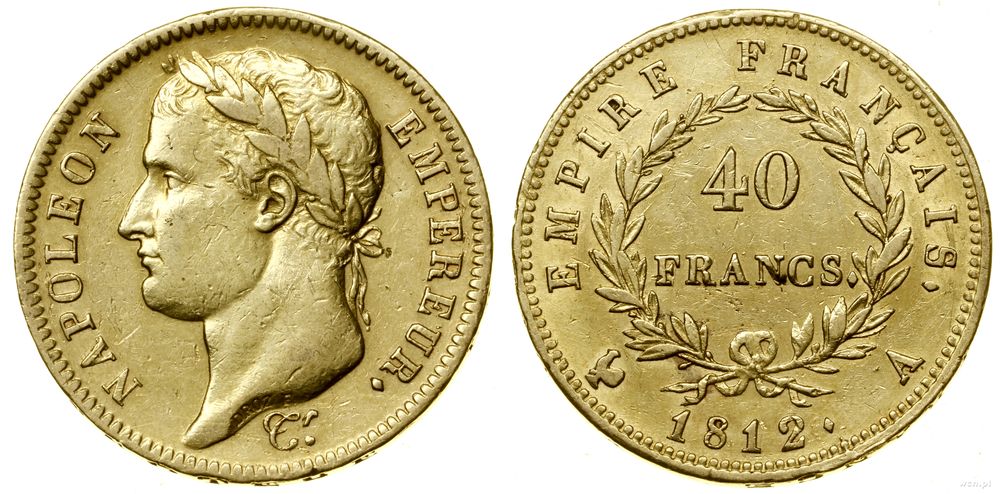 Francja, 40 franków, 1812 A