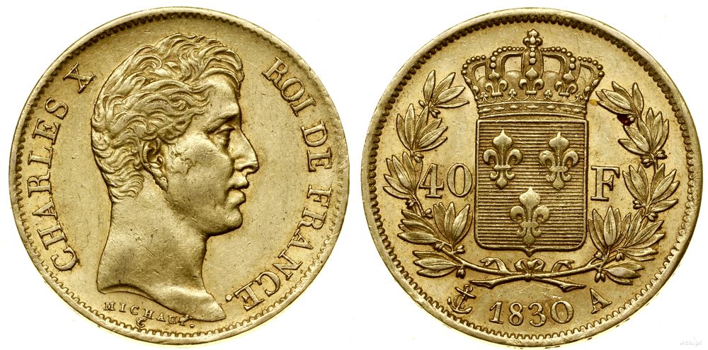 Francja, 40 franków, 1830 A