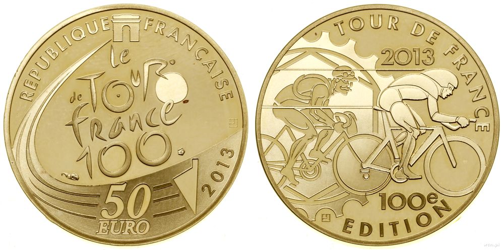 Francja, 50 euro = 1/4 uncji, 2013