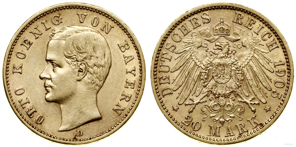 Niemcy, 20 marek, 1905 D