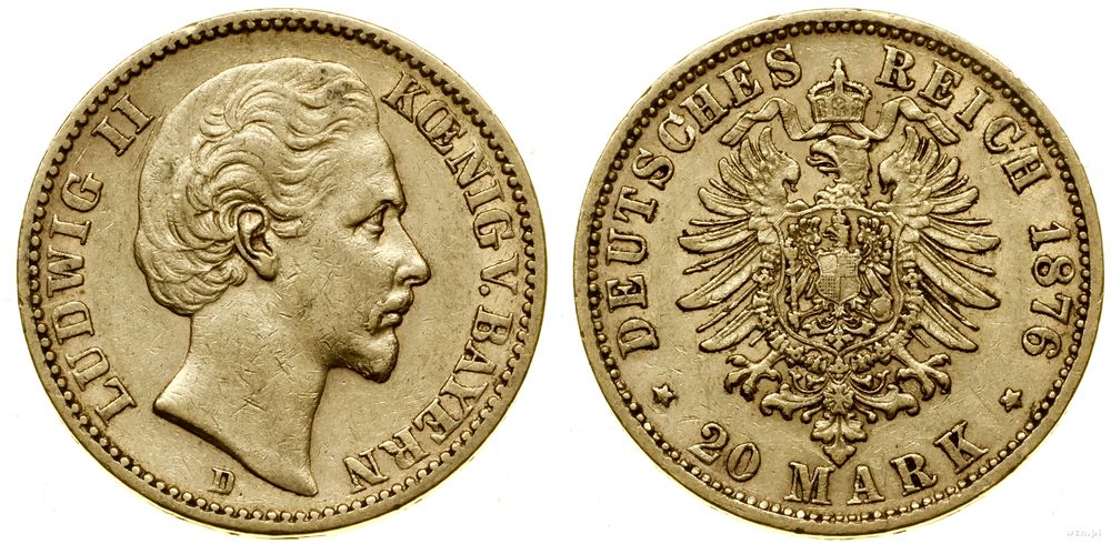 Niemcy, 20 marek, 1876 D