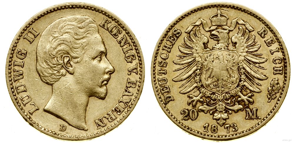 Niemcy, 20 marek, 1873 D
