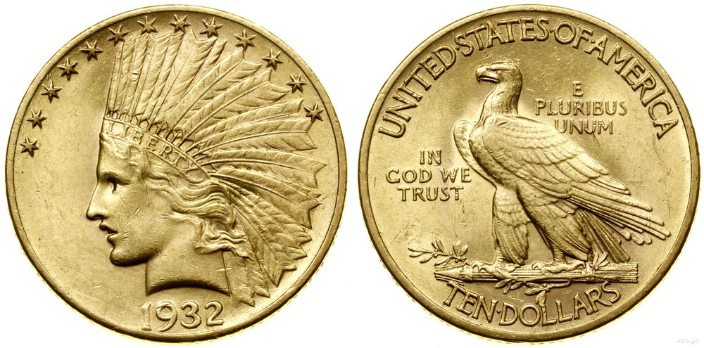 Stany Zjednoczone Ameryki (USA), 10 dolarów, 1932