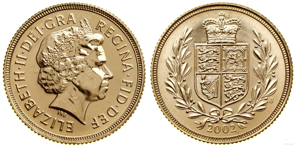 Wielka Brytania, 1 funt = 1 sovereign, 2002
