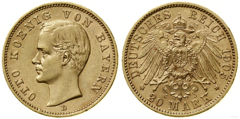 Niemcy, 20 marek, 1905 D