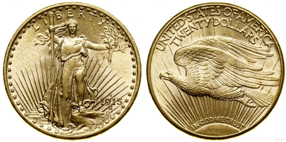 Stany Zjednoczone Ameryki (USA), 20 dolarów, 1915 S