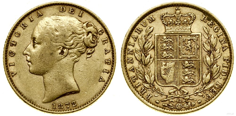 Wielka Brytania, 1 funt (1 sovereign), 1872