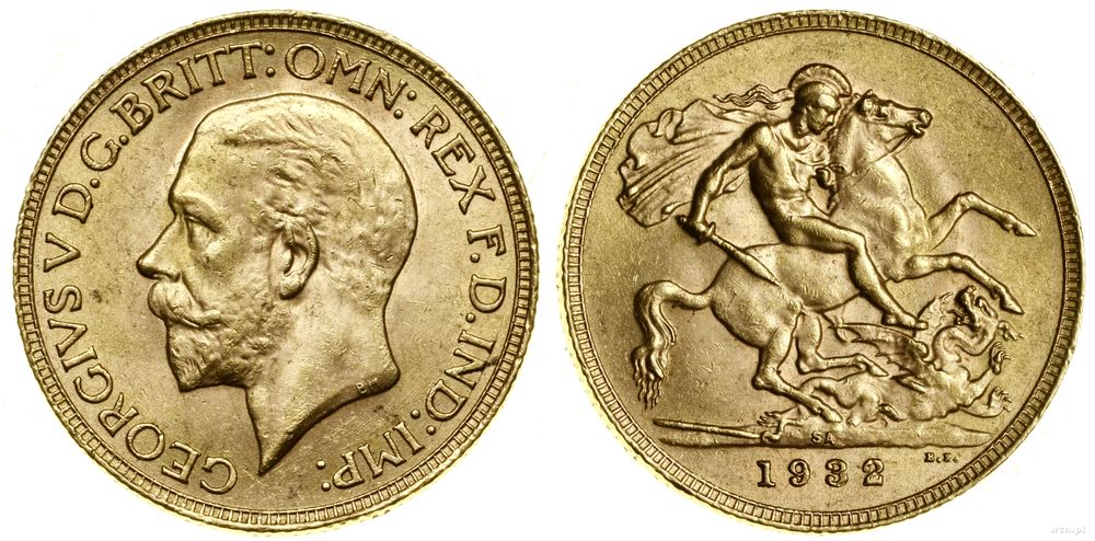 Republika Południowej Afryki, 1 funt (1 sovereign), 1932 SA