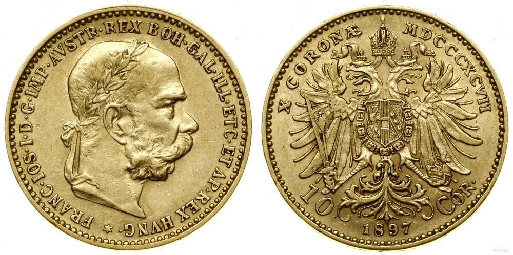 Austria, 10 koron, 1897
