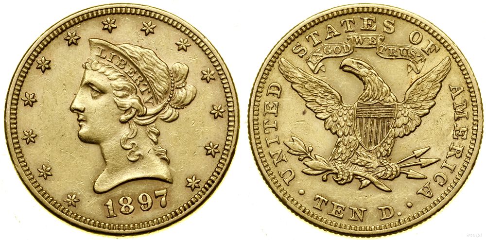 Stany Zjednoczone Ameryki (USA), 10 dolarów, 1897