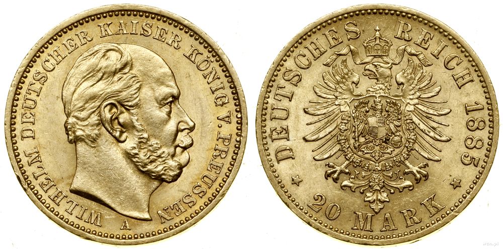Niemcy, 20 marek, 1885 A