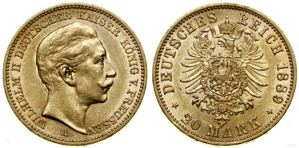Niemcy, 20 marek, 1889 A