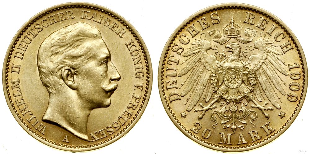Niemcy, 20 marek, 1909 A
