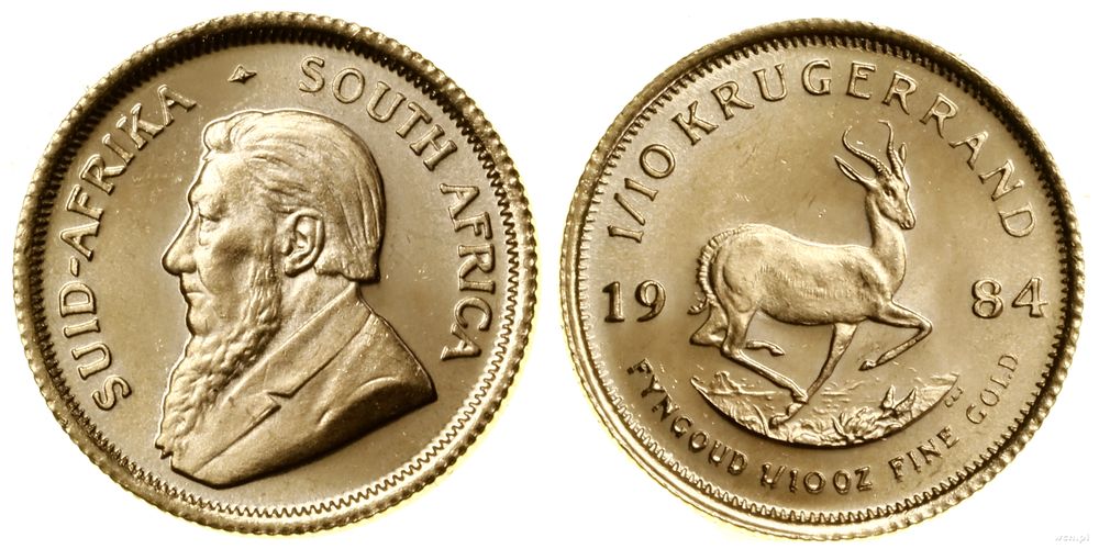 Republika Południowej Afryki, 1/10 krugerranda = 1/10 uncji, 1984