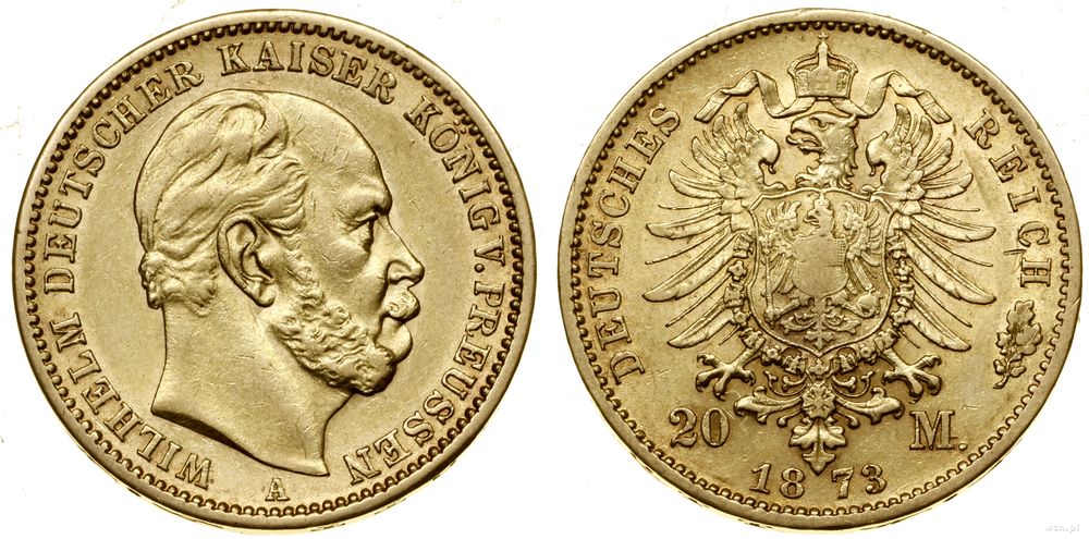 Niemcy, 20 marek, 1873 A
