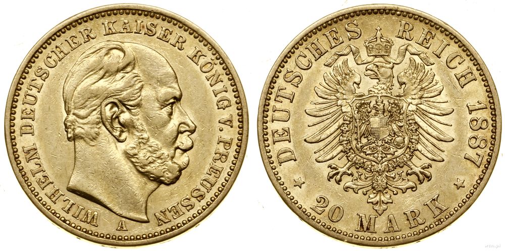 Niemcy, 20 marek, 1887 A