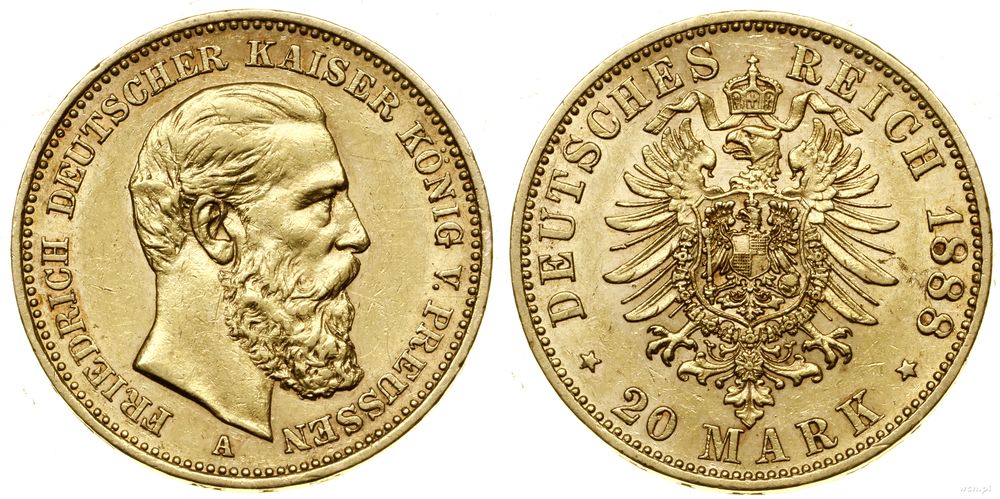 Niemcy, 20 marek, 1888 A