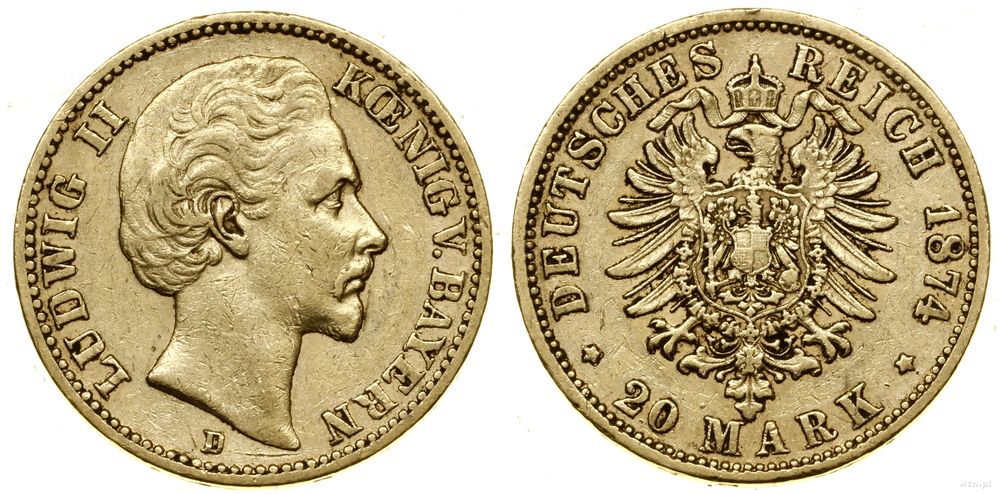 Niemcy, 20 marek, 1874 D