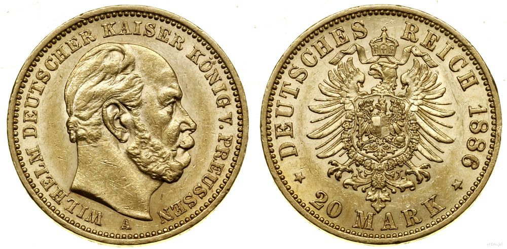 Niemcy, 20 marek, 1886 A