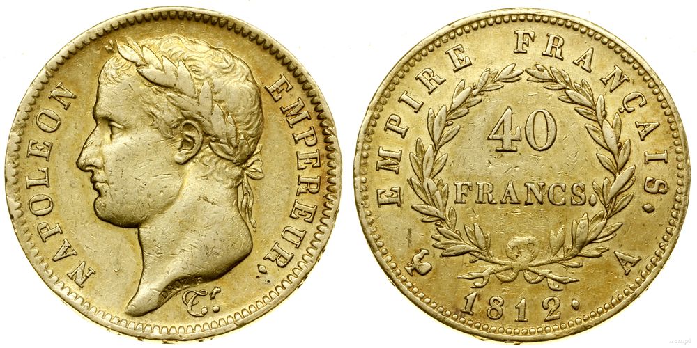 Francja, 40 franków, 1812 A