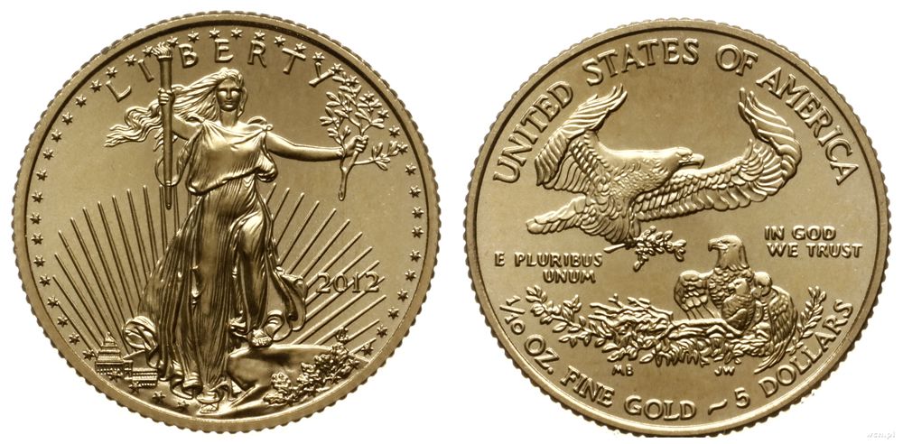 Stany Zjednoczone Ameryki (USA), 5 dolarów, 2012