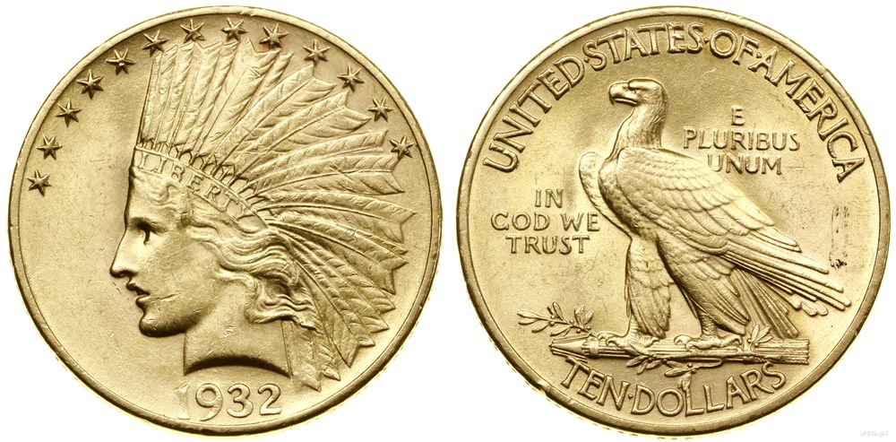 Stany Zjednoczone Ameryki (USA), 10 dolarów, 1932