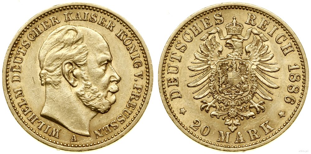Niemcy, 20 marek, 1886 A