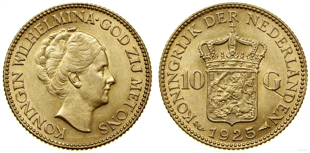 Niderlandy, 10 guldenów, 1925