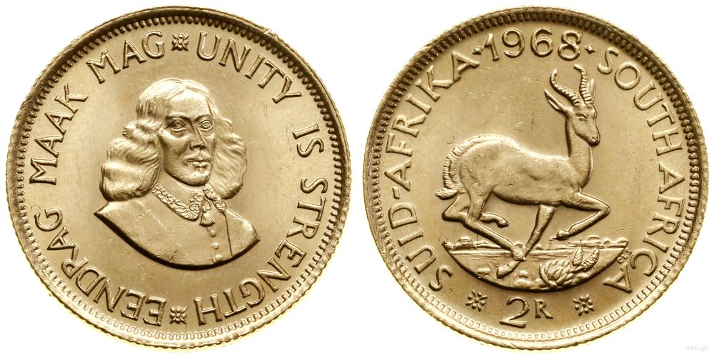Republika Południowej Afryki, 2 randy, 1968
