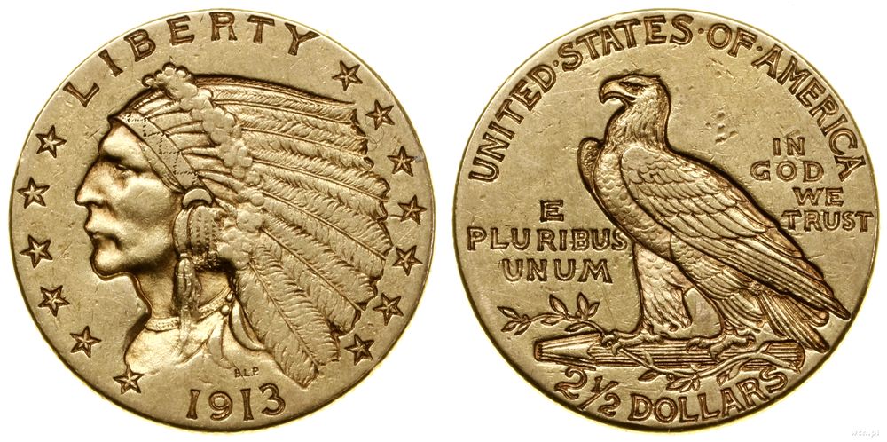 Stany Zjednoczone Ameryki (USA), 2 1/2 dolara, 1913