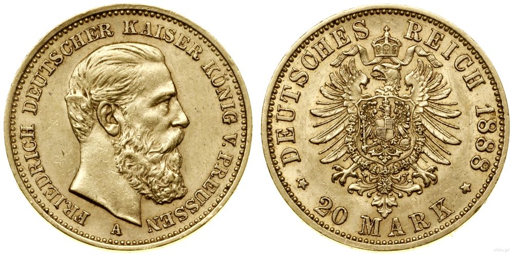 Niemcy, 20 marek, 1888 A