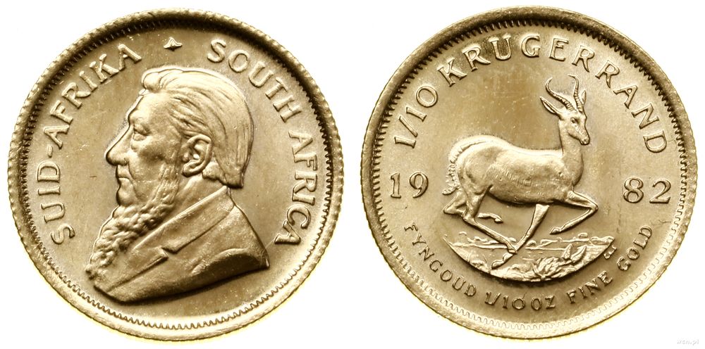 Republika Południowej Afryki, 1/10 krugerranda = 1/10 uncji, 1982