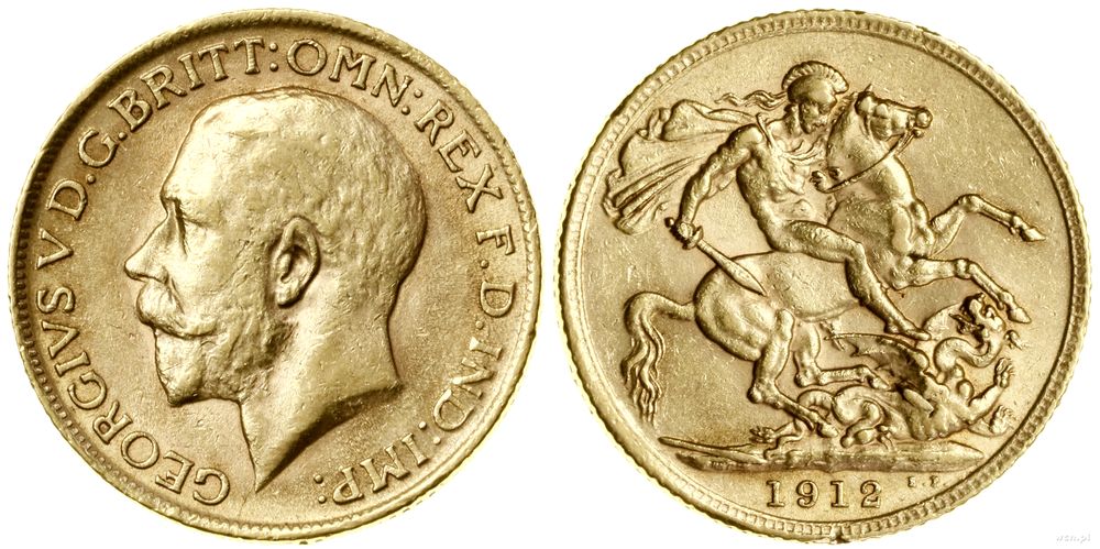 Wielka Brytania, 1 funt (1 sovereign), 1912