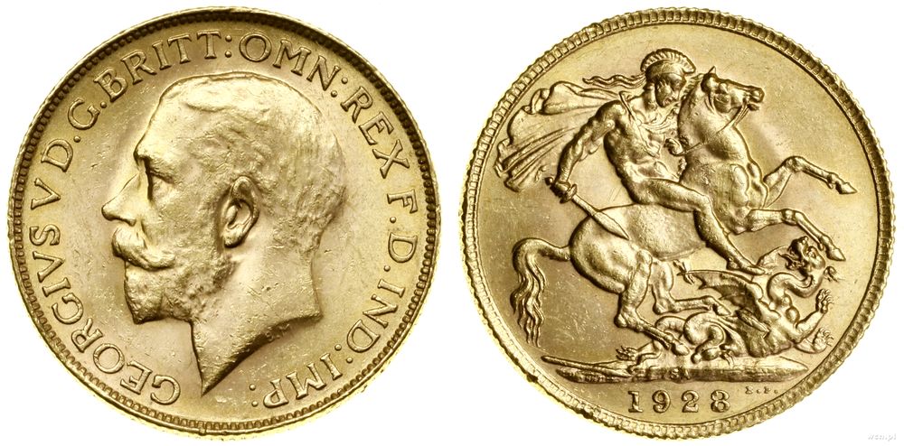 Republika Południowej Afryki, 1 funt (1 sovereign), 1928 SA