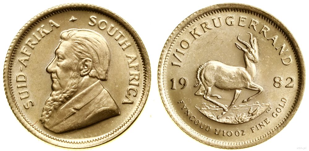 Republika Południowej Afryki, 1/10 krugerranda = 1/10 uncji, 1982