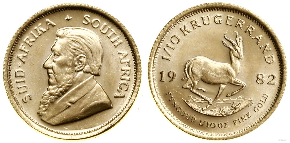 Republika Południowej Afryki, 1/10 krugerranda = 1/10 uncji, 1982