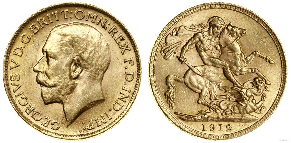 Wielka Brytania, 1 funt (1 sovereign), 1912