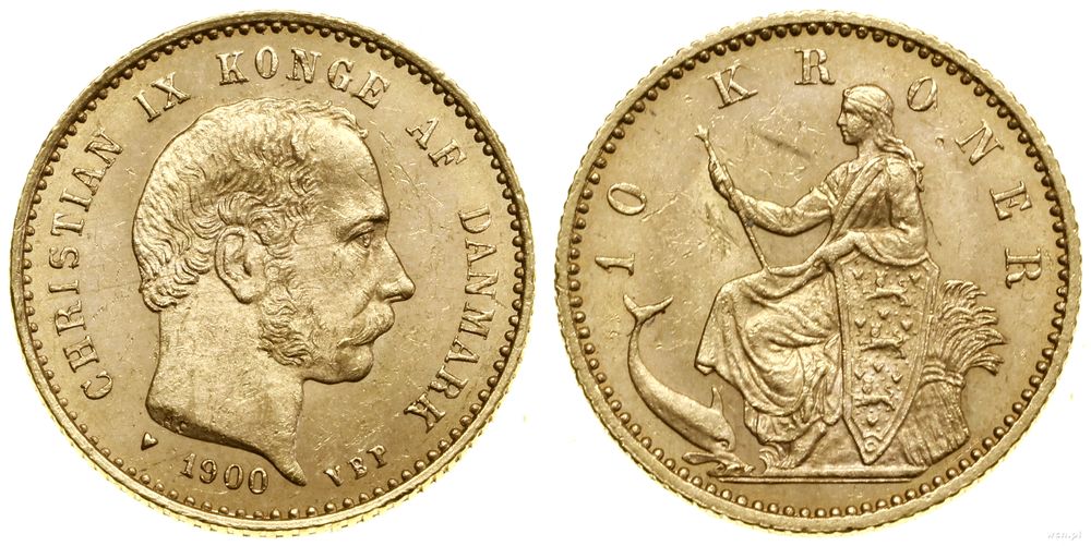 Dania, 10 koron, 1900 VBP
