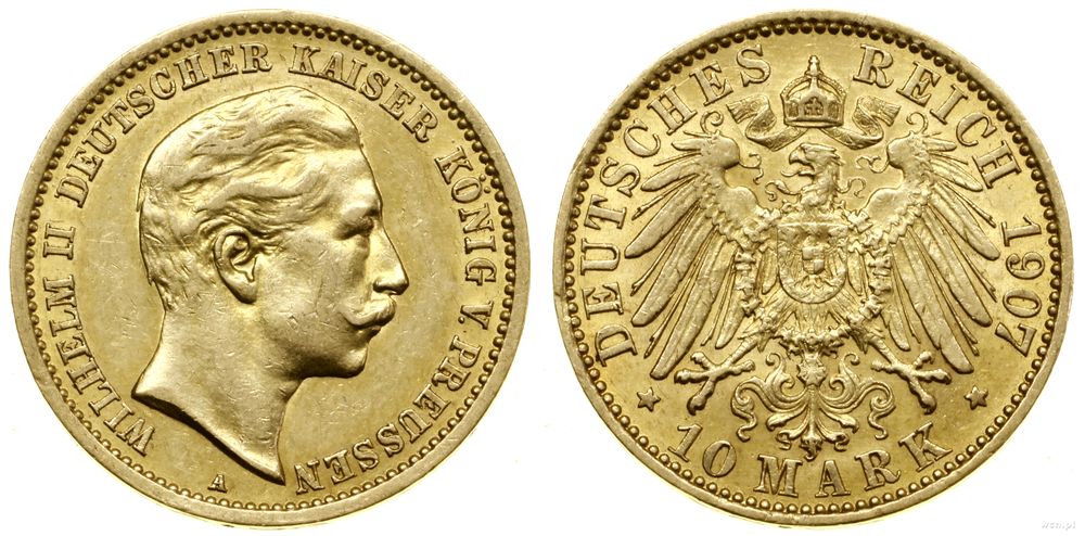 Niemcy, 10 marek, 1907 A