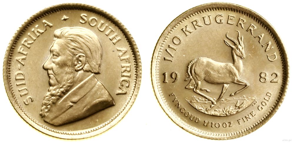 Republika Południowej Afryki, 1/10 krugerranda = 1/10 uncji, 1982